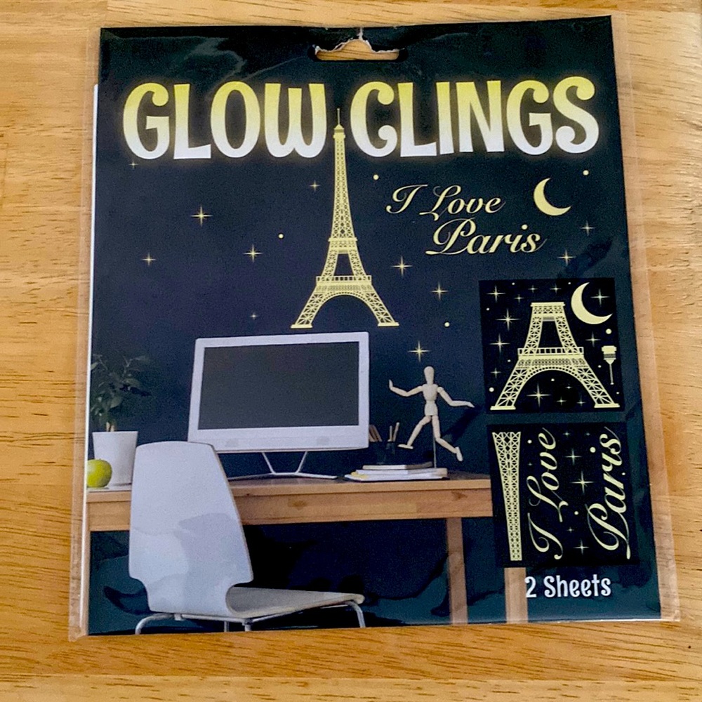 I love Paris glow clings